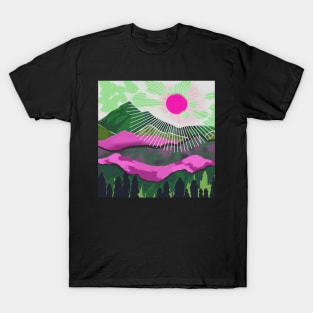 Pink Landscape T-Shirt